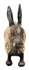 Brass Rabbit Decorative Showpiece - ArtyCraftz.com