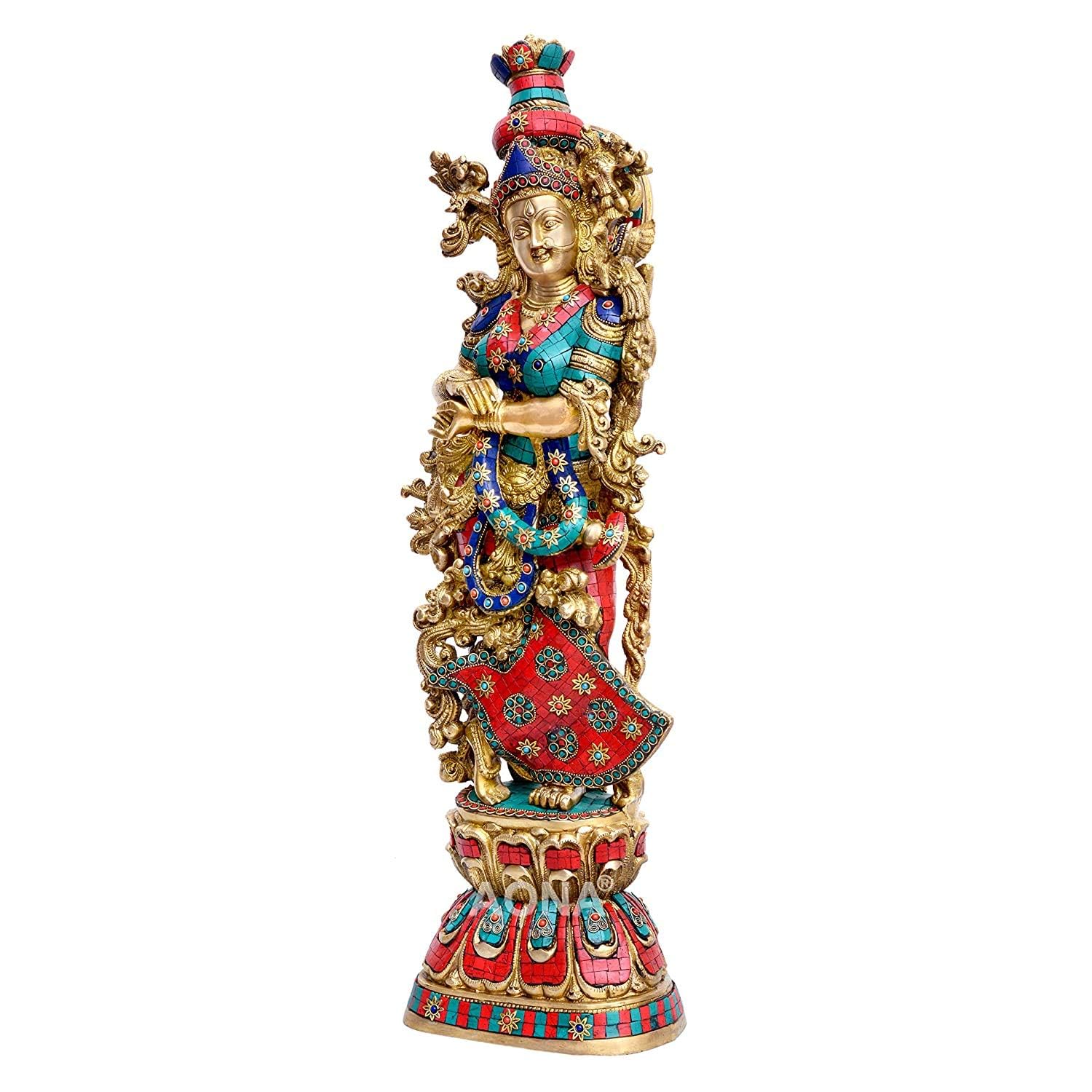 Brass Radha Statue -ArtyCraftz.com