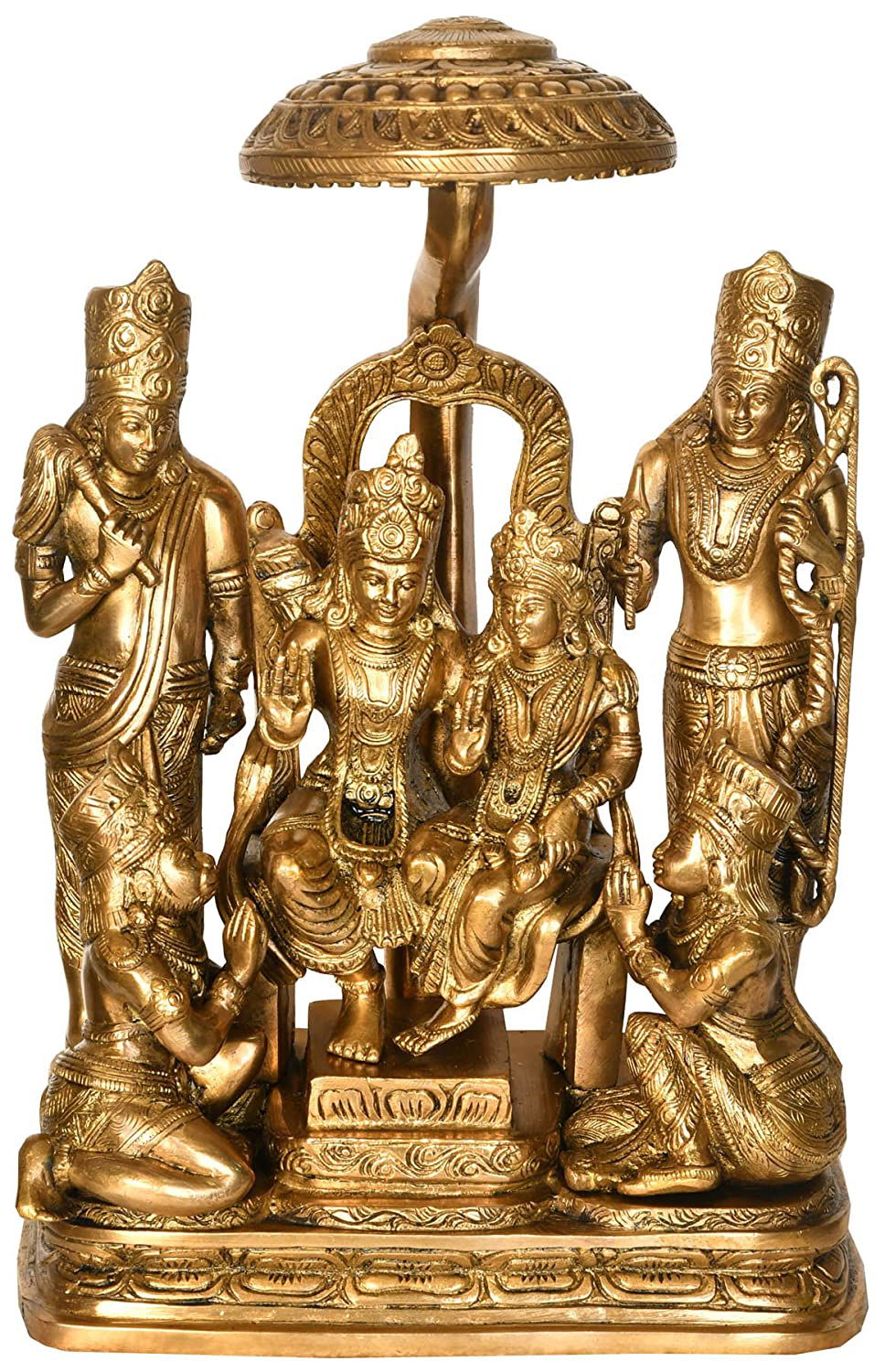 Brass Ram Darbar Idol 15.5 Inches-ArtyCraftz