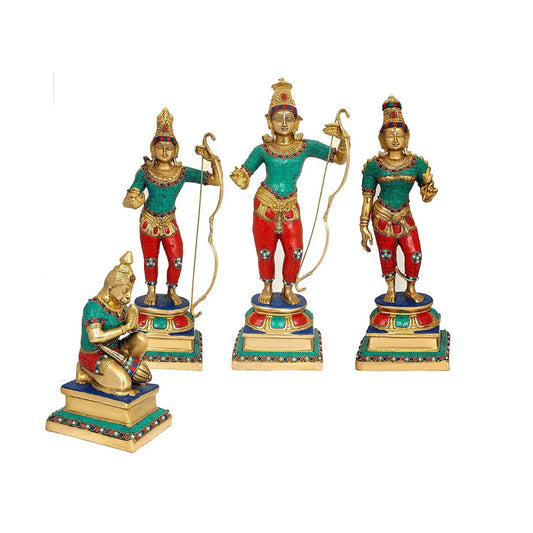 Brass Ram Darbar Statue, Height 24" - ArtyCraftz.com