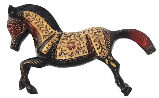 Brass Red and Gold Running Horse - ArtyCraftz.com