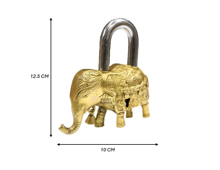 Brass Royal Elephant Padlock-ArtyCraftz.com