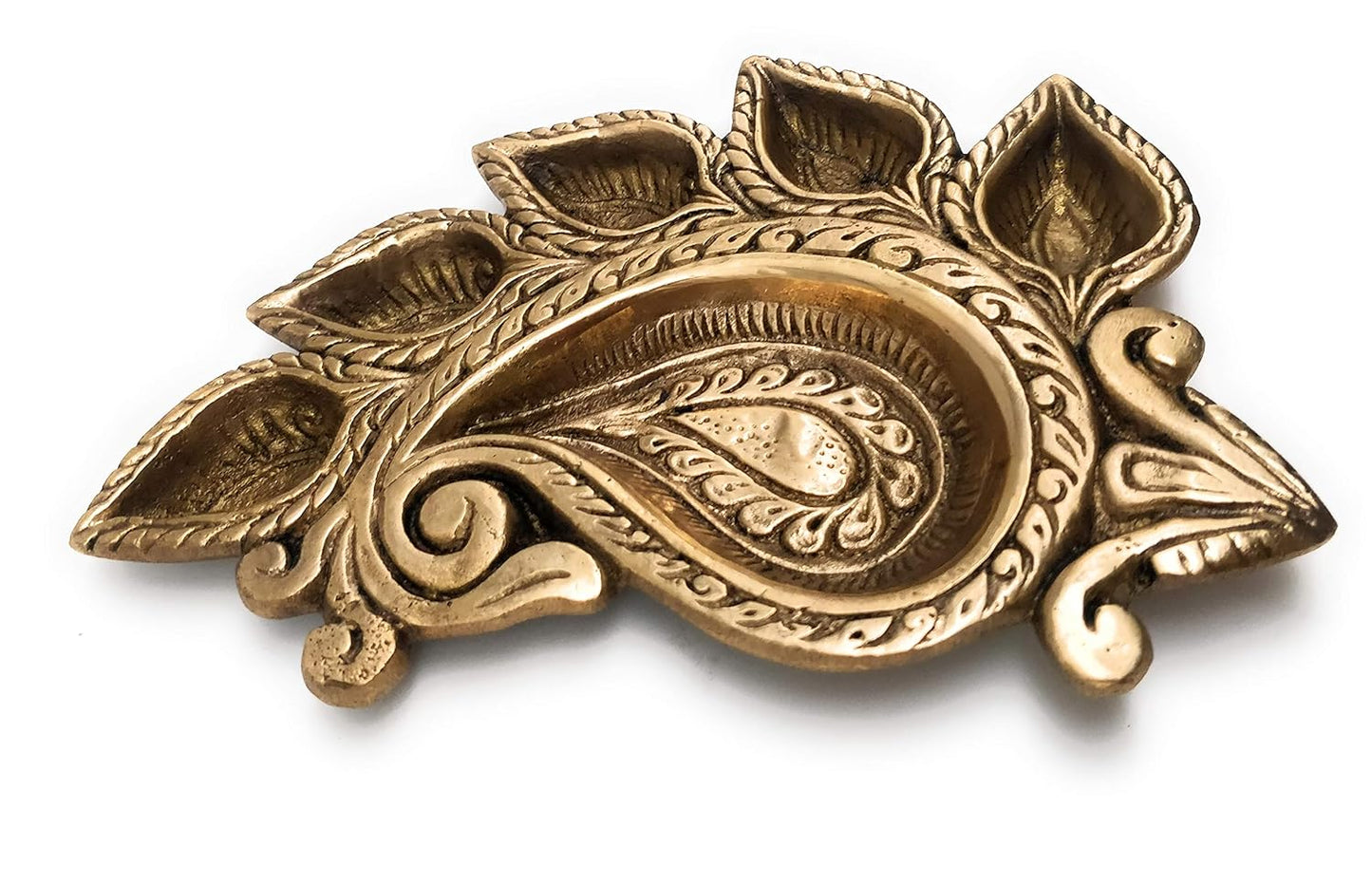 Brass Shankh-Shaped Lamp-ArtyCraftz.com