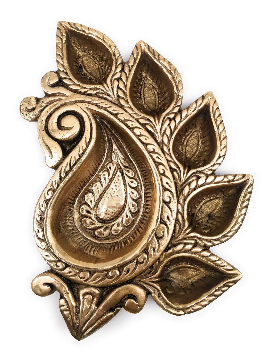 Brass Shankh-Shaped Lamp-ArtyCraftz.com