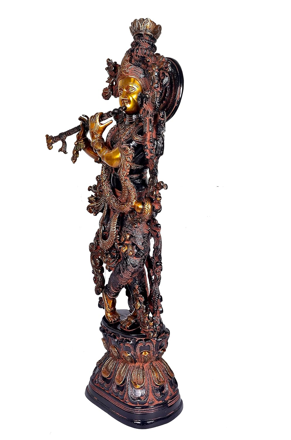 Brass Shri Krishna Murti Statue-ArtyCraftz.com