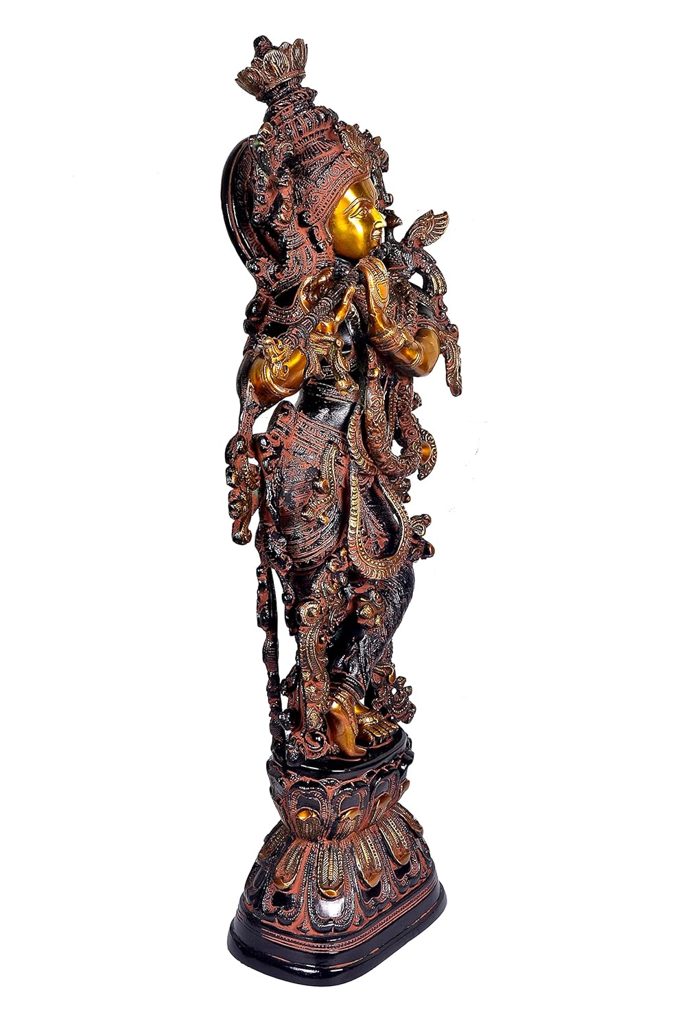 Brass Shri Krishna Murti Statue-ArtyCraftz.com