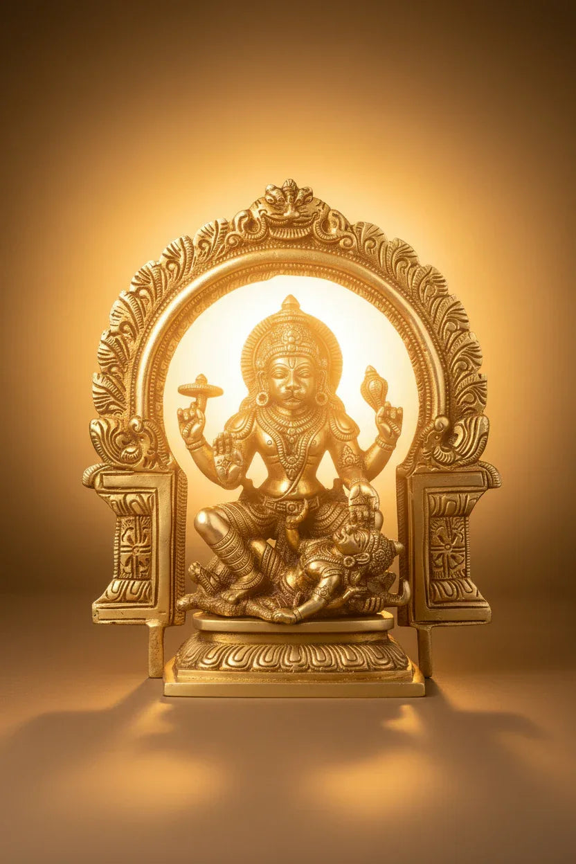Brass Simha Yazhi Prabhavali for Idols-ArtyCraftz.com