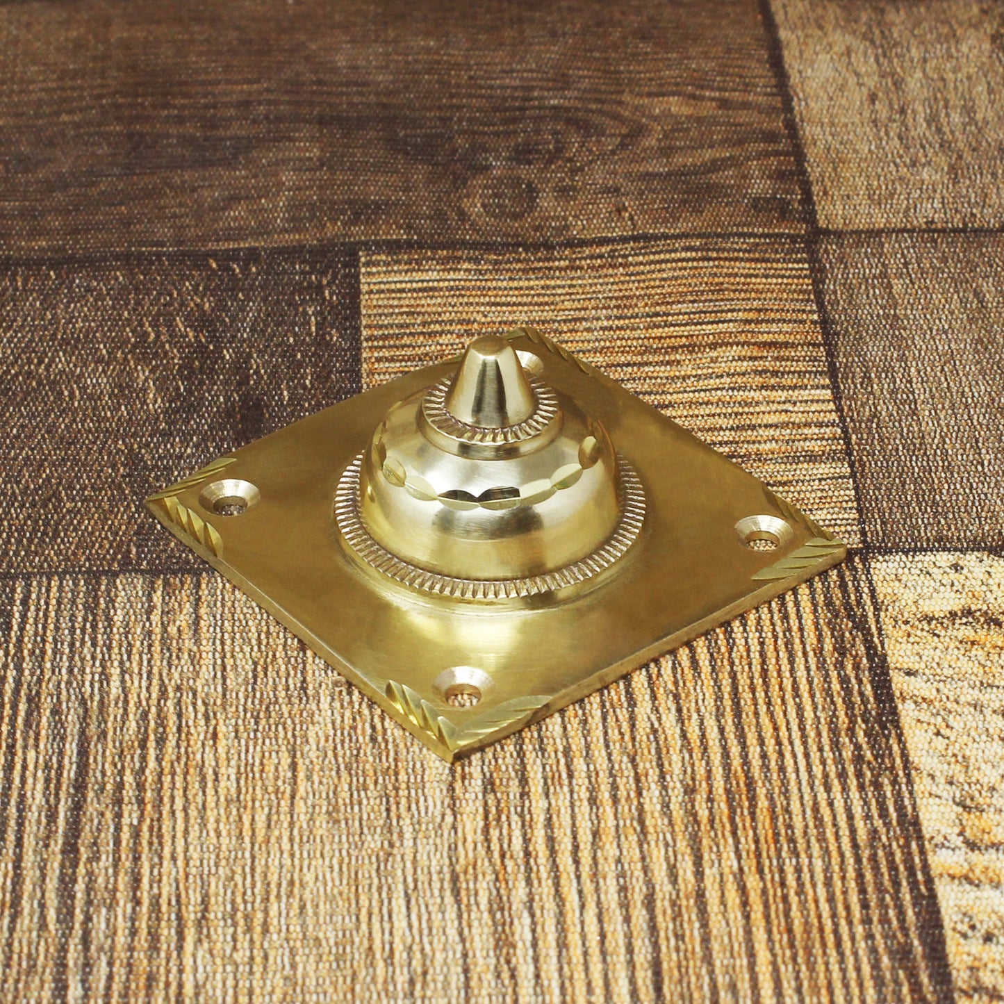 Brass Special Square Door Dome Matt Finish-ArtyCraftz.com