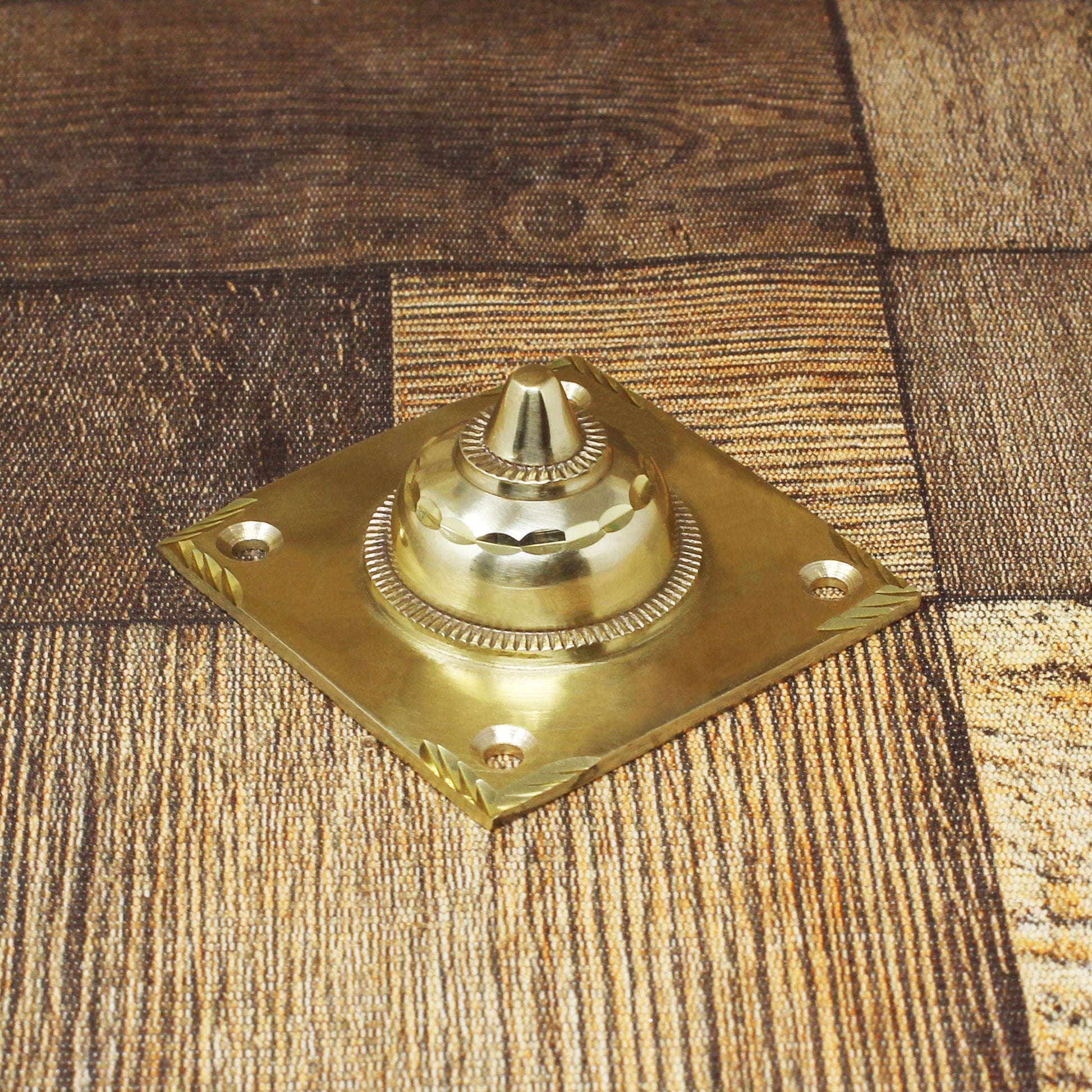 Brass Special Square Door Dome Matt Finish-ArtyCraftz.com