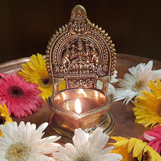 Brass Sri Kamatchi Amman Vilakku - ArtyCraftz.com
