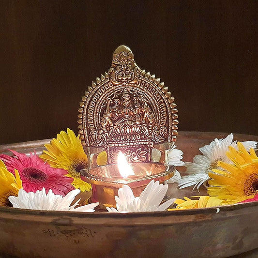 Brass Sri Kamatchi Amman Vilakku - ArtyCraftz.com