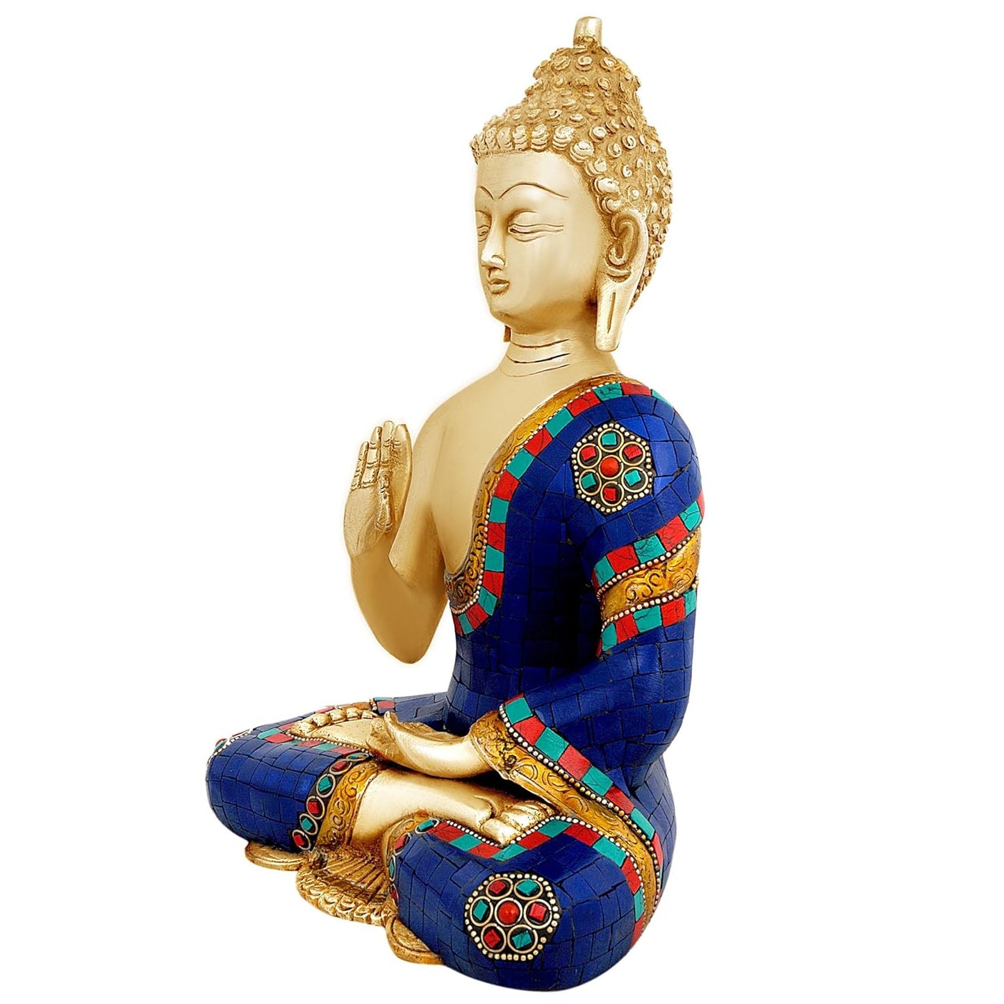 Brass Tibetan Abhaya Buddha Statue