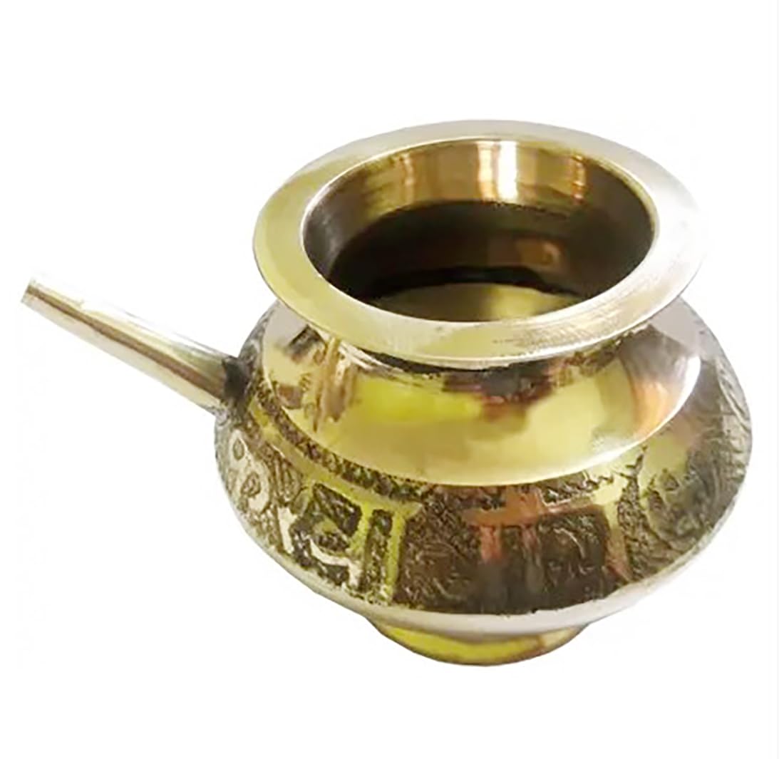 Brass Traditional Embossed Karva Lotta-ArtyCraftz.com