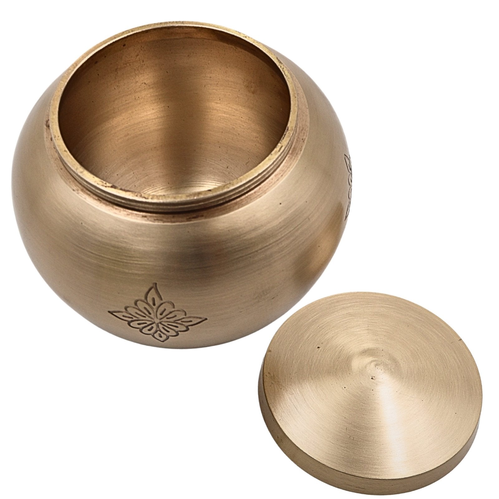 Brass Traditional Multi-Use Storage Round Container with Lid-ArtyCraftz.com