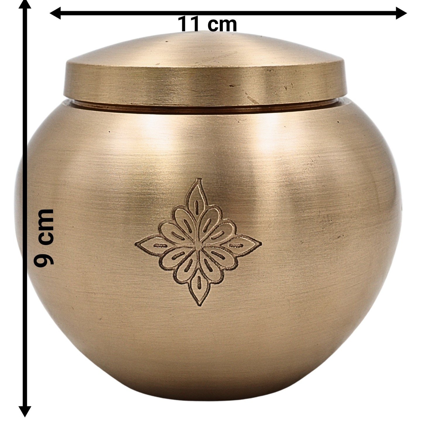 Brass Traditional Multi-Use Storage Round Container with Lid-ArtyCraftz.com