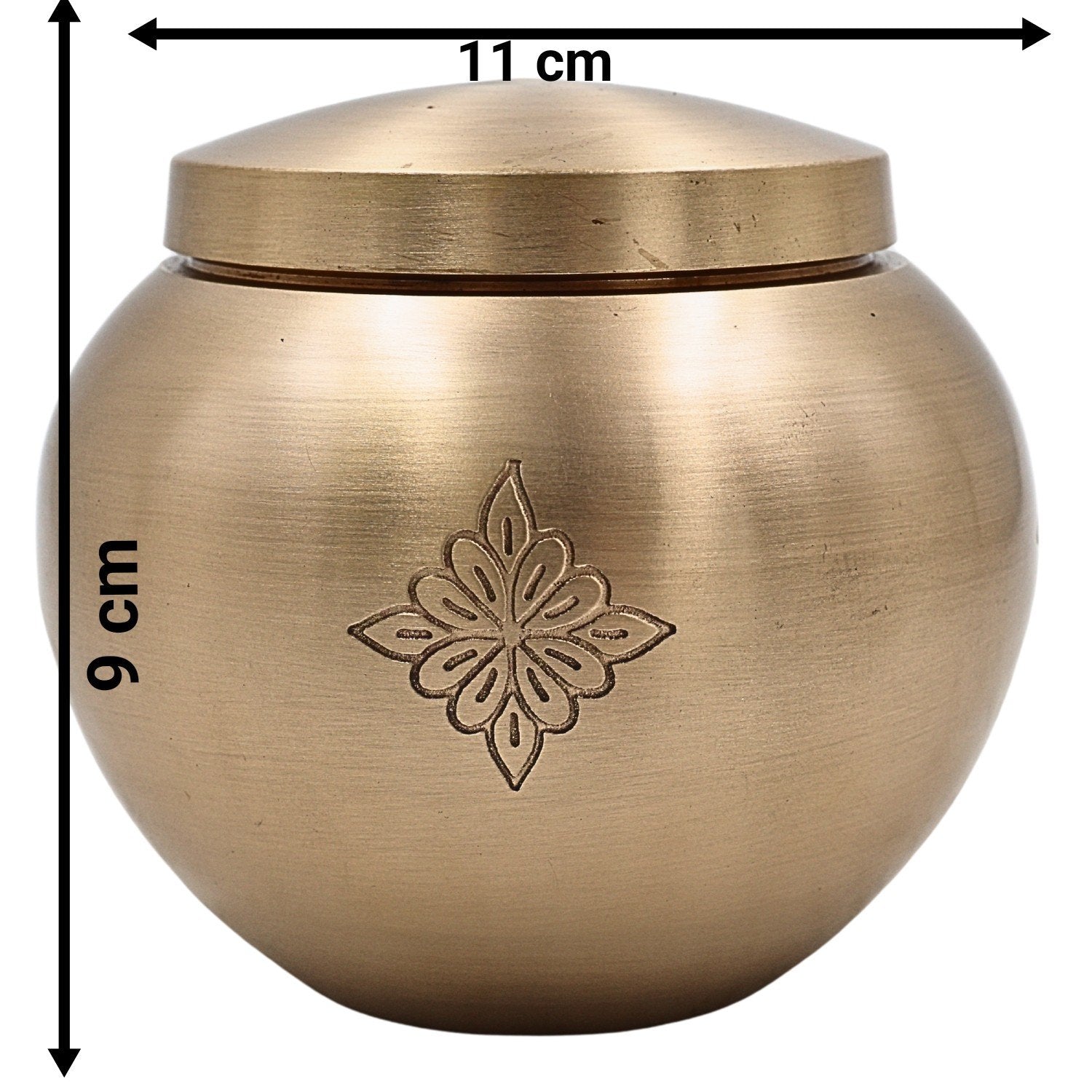 Brass Traditional Multi-Use Storage Round Container with Lid-ArtyCraftz.com