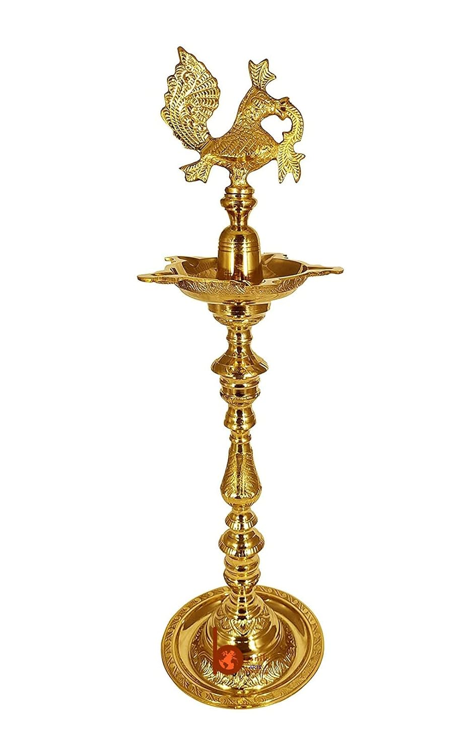 Brass Traditional Peacock Kuthuvilakku Inauguration Diya-ArtyCraftz.com
