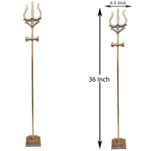 Brass Trishul With Holder