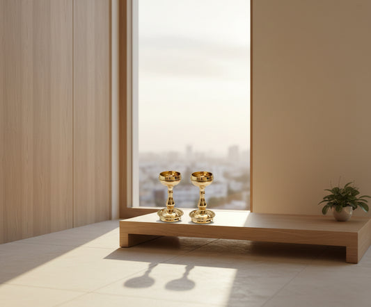 Brass Udupi Nanda Oil Lamp-ArtyCraftz.com