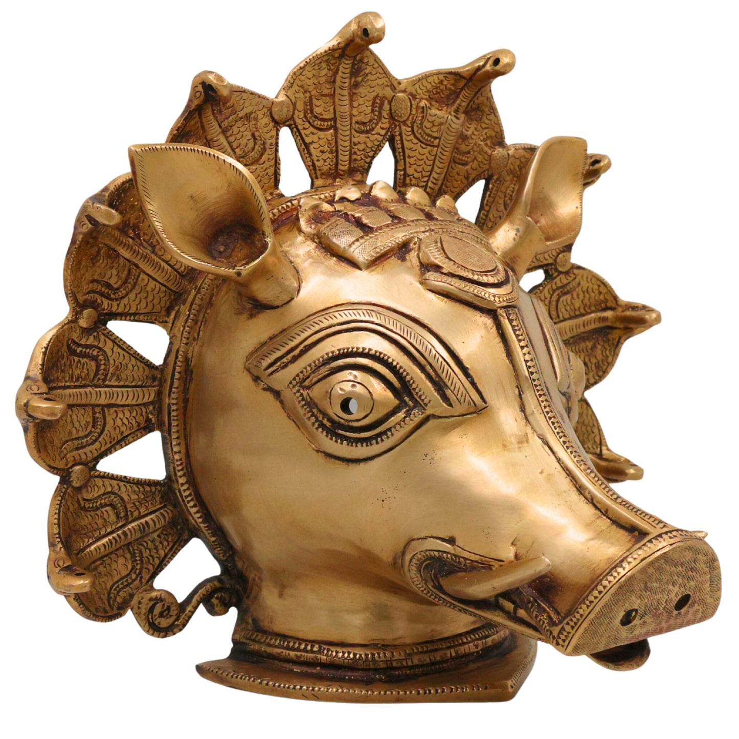 Brass Varaha Avatar Wall Hanging-ArtyCraftz.com