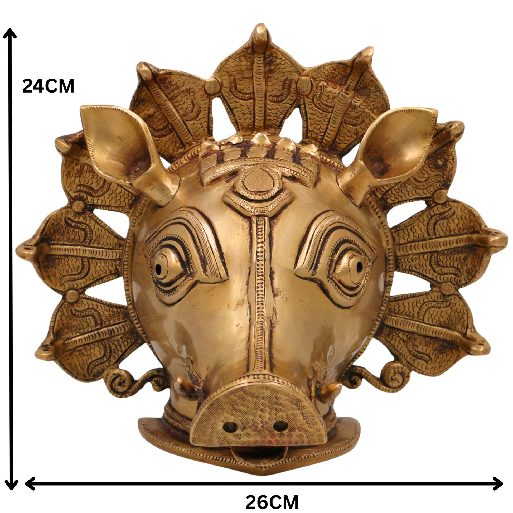 Brass Varaha Avatar Wall Hanging-Artycraftz.com