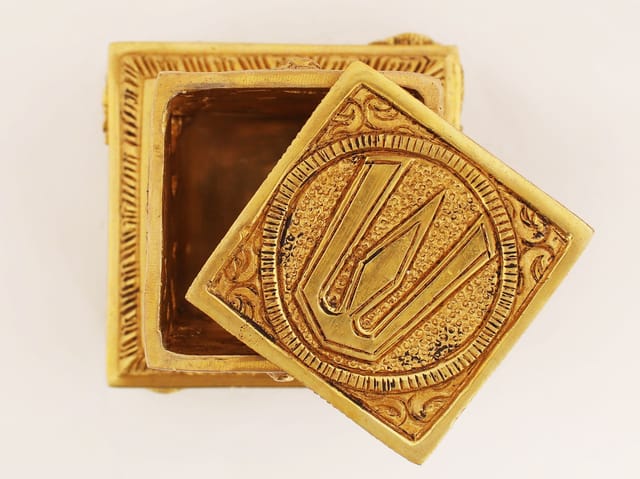 Brass Venakteshwara With Shankh and Chakra Engraved Dhoop Dani -ArtyCraftz.com