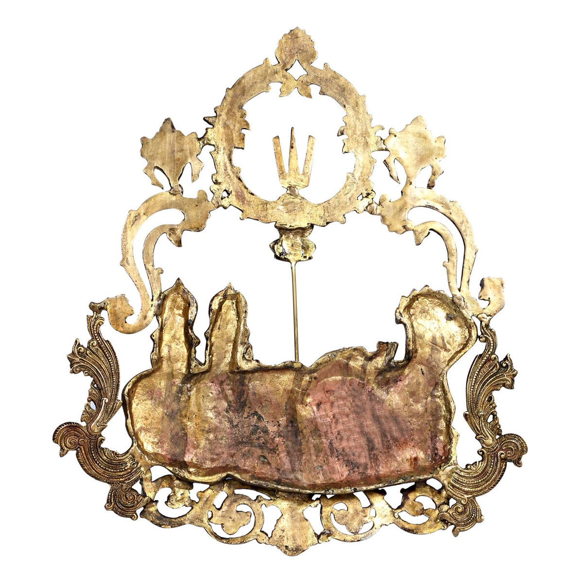 Brass Vishnu Lakshmi Wall Hanging -23.5 Inch Traditional Decor-artycraftz.com