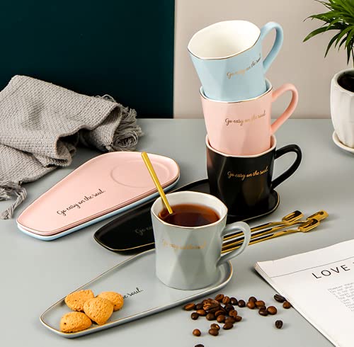 Breakfast Snacks Plate and Coffee Cup