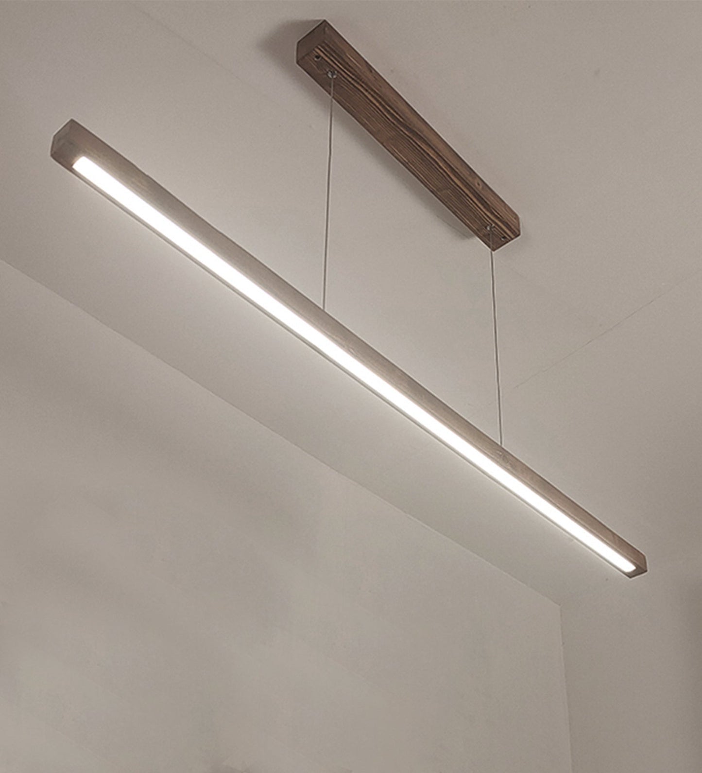 Brigitte 36 Brown Wooden LED Hanging Lamp-ArtyCraftz.com