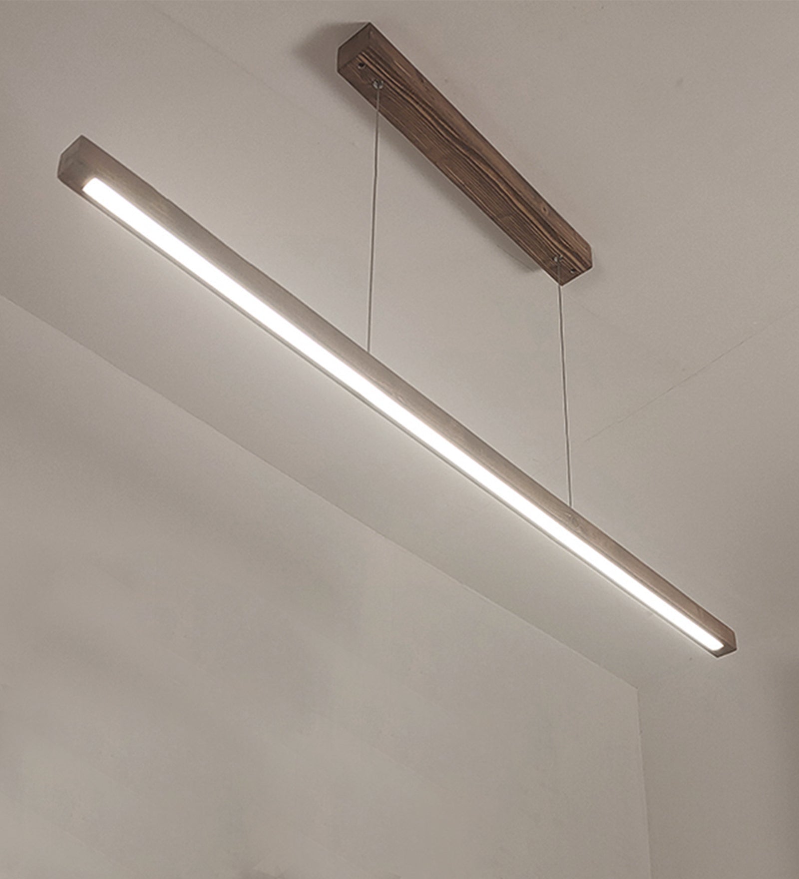 Brigitte 36 Brown Wooden LED Hanging Lamp-ArtyCraftz.com