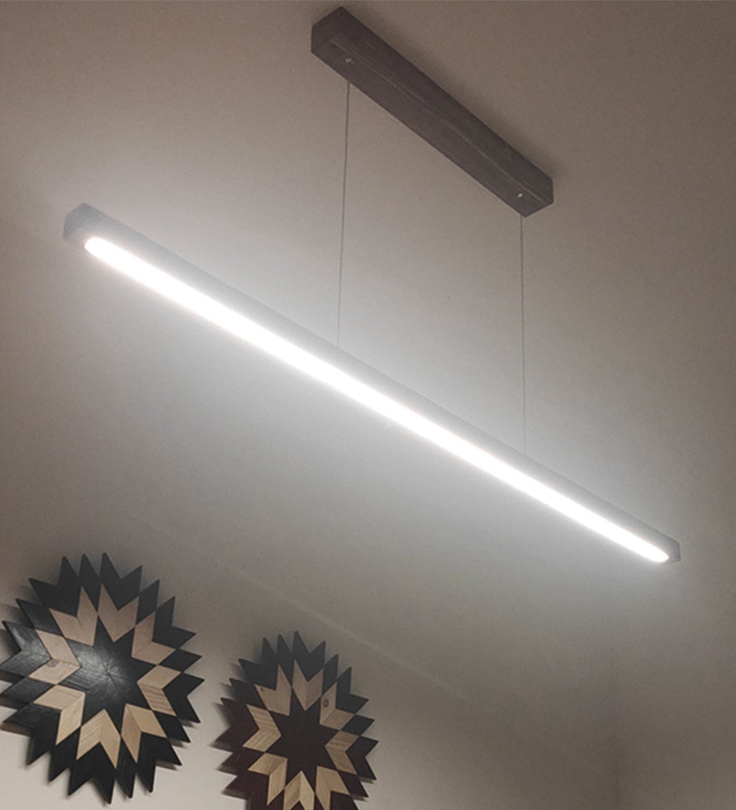 Brigitte 36 Brown Wooden LED Hanging Lamp-ArtyCraftz.com