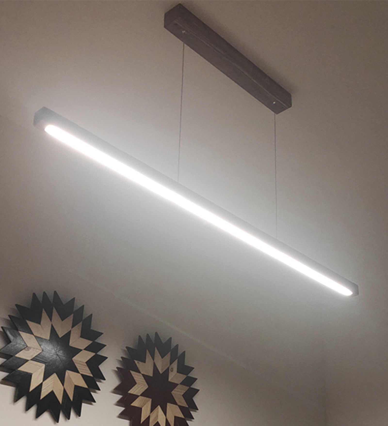 Brigitte 36 Brown Wooden LED Hanging Lamp-ArtyCraftz.com