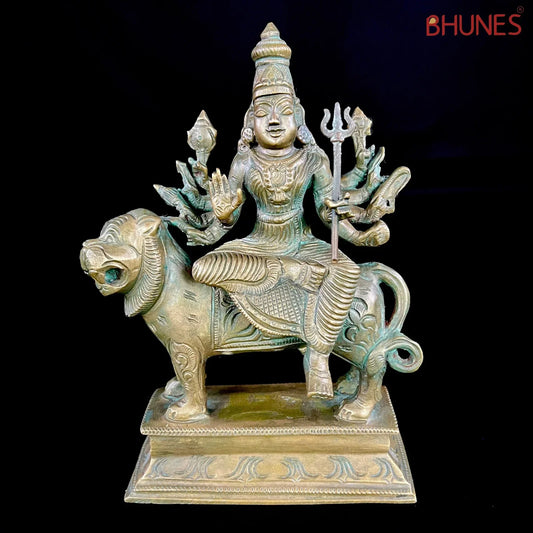 Bronze Durga statue