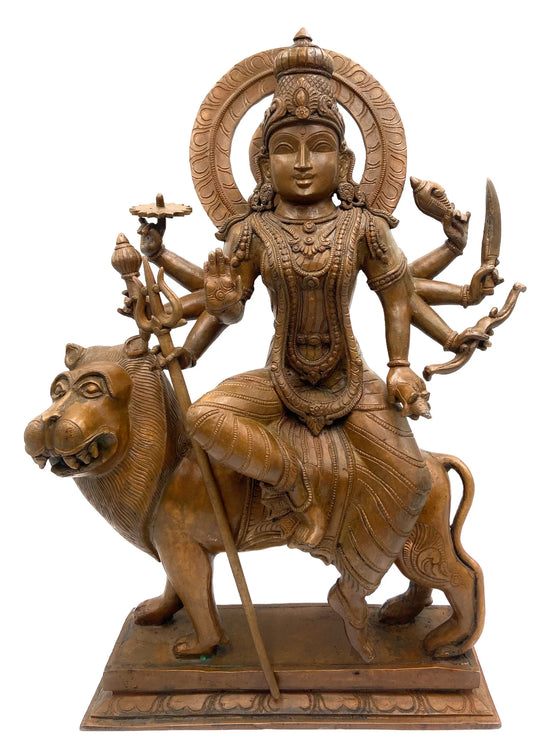 Bronze Goddess Durga Statue