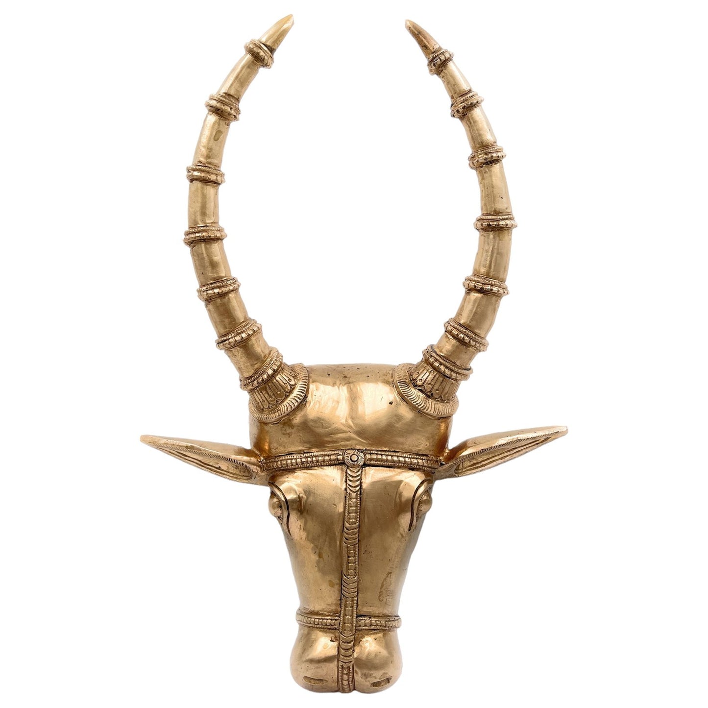 Bronze Bull Face Wall Hanging-ArtyCraftz.com