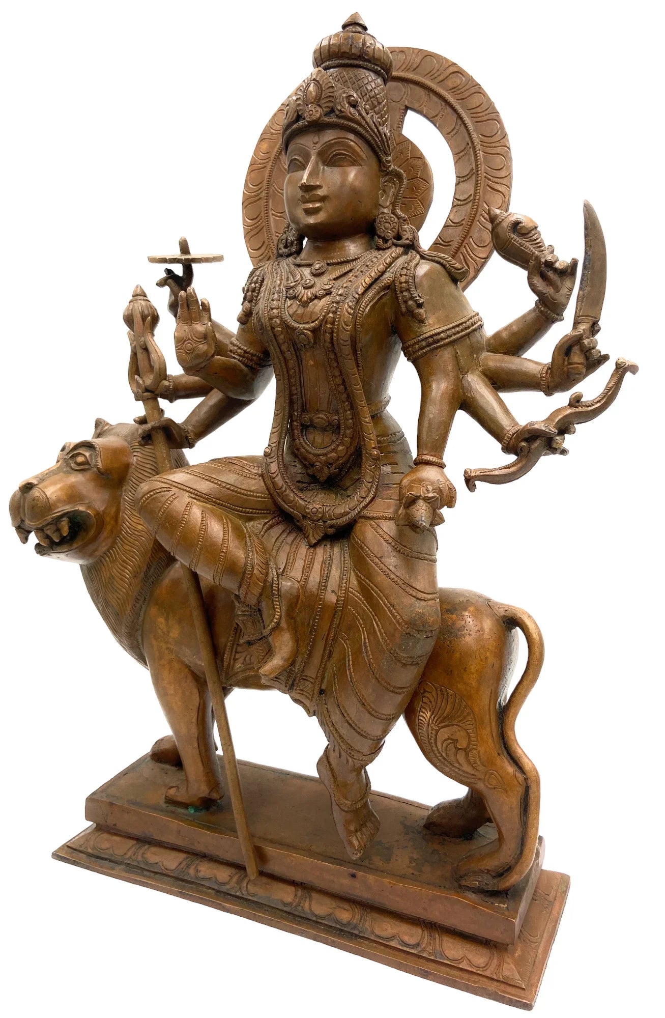 Bronze Goddess Durga Statue