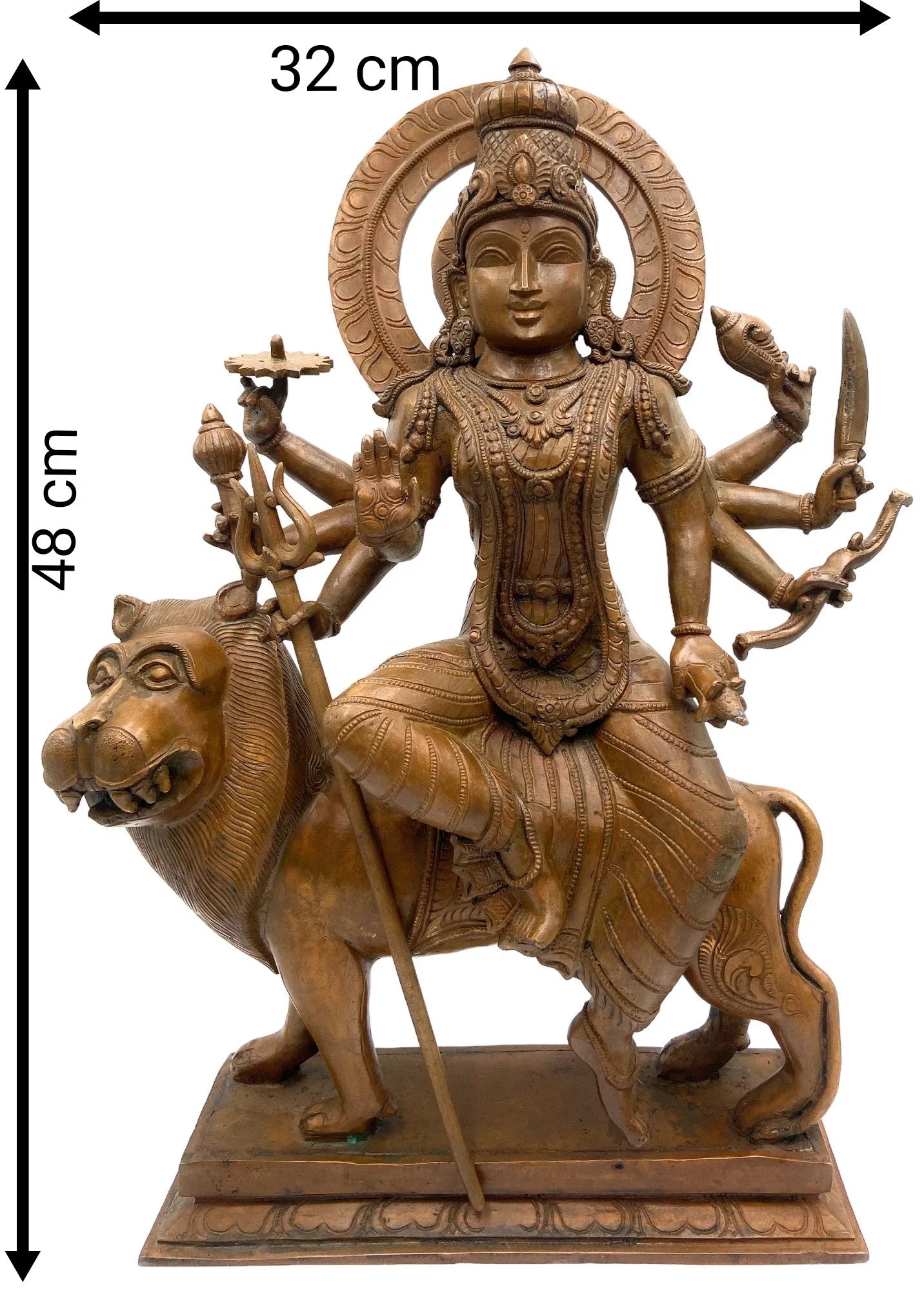 Bronze Goddess Durga Statue