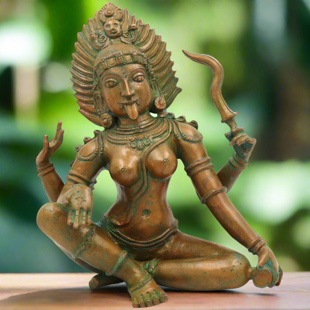 Bronze Goddess Kali Statue-ArtyCraftz.com