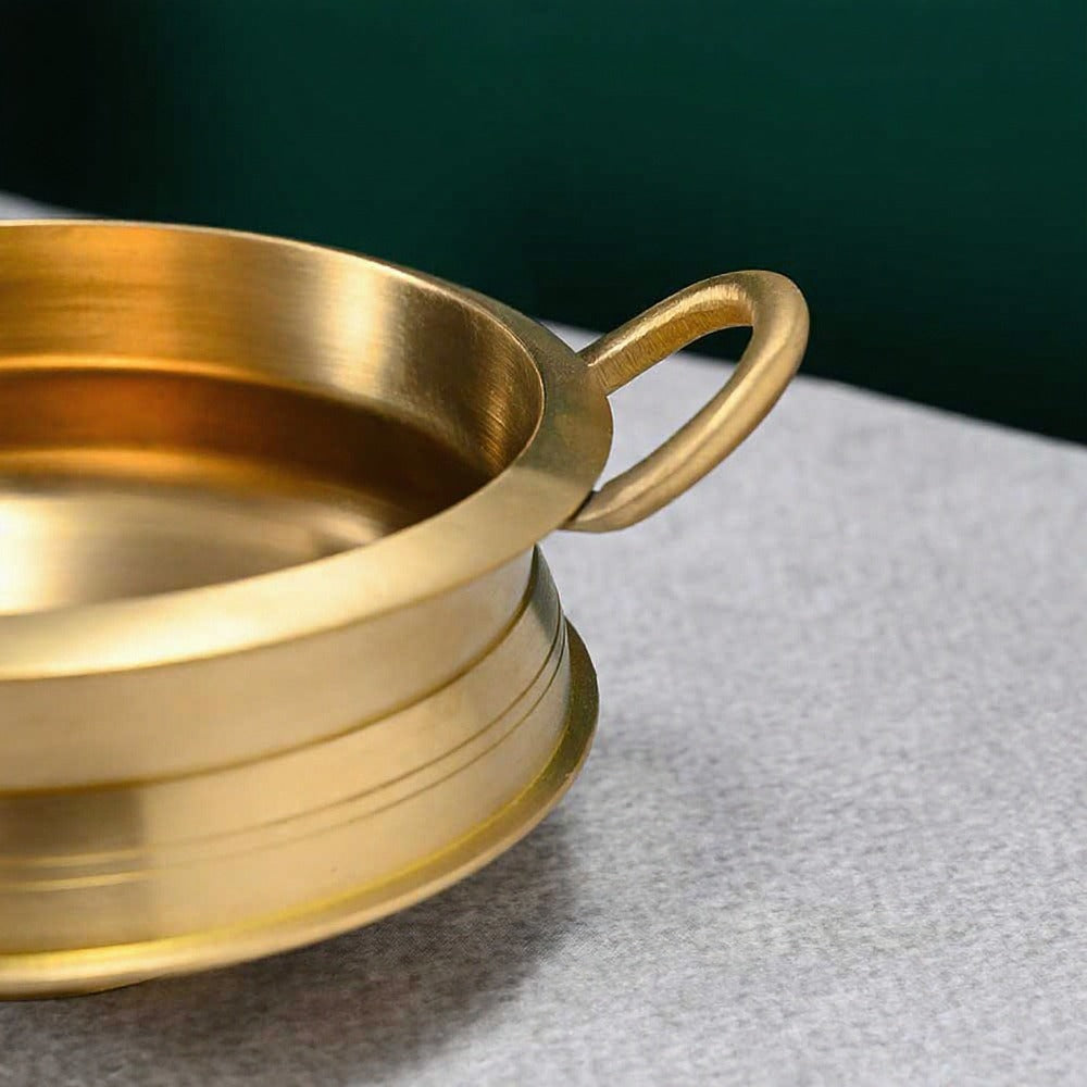 Bronze Handi with Lid-ArtyCraftz.com
