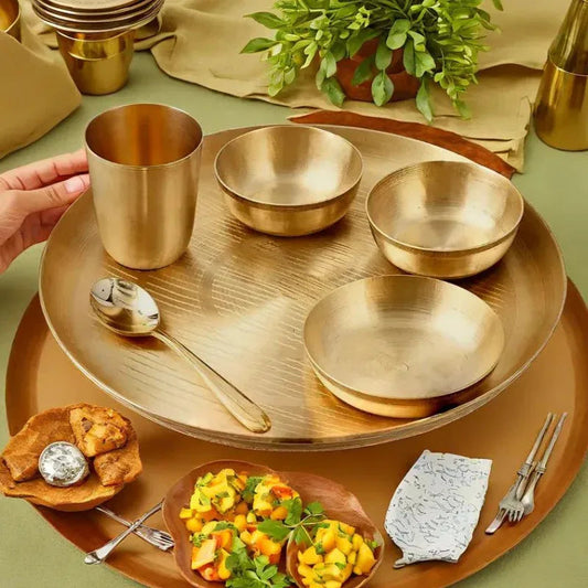 Bronze (Kansa) Dinner Set - ArtyCraftz