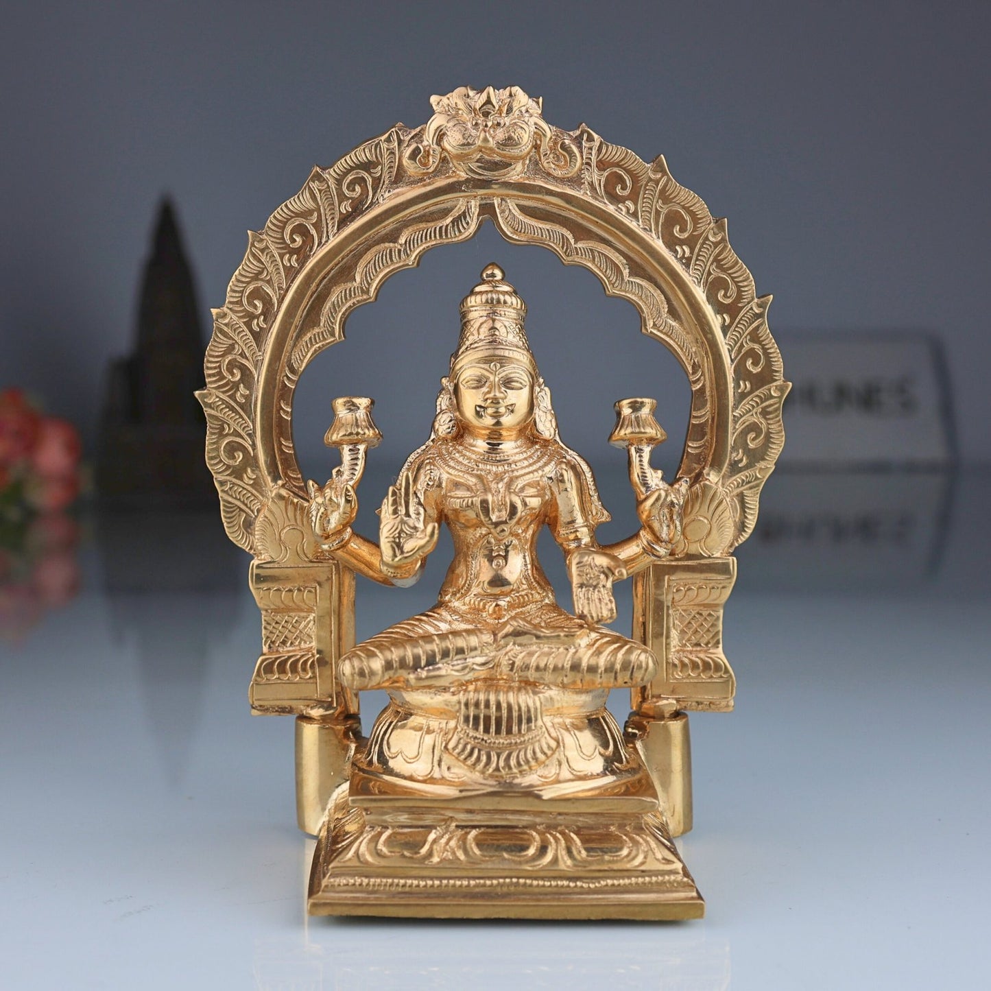 Bronze Mahalakshmi Statue-ArtyCraftz.com