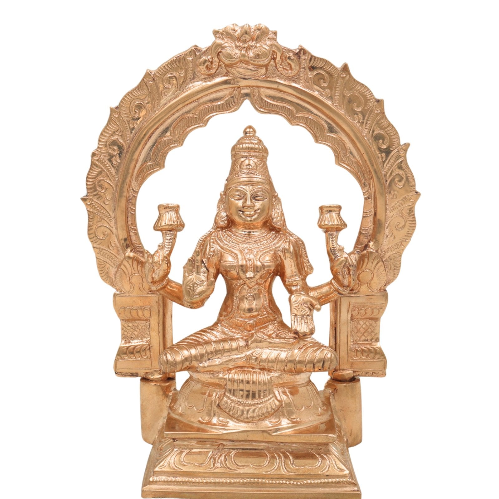 Bronze Mahalakshmi Statue-ArtyCraftz.com