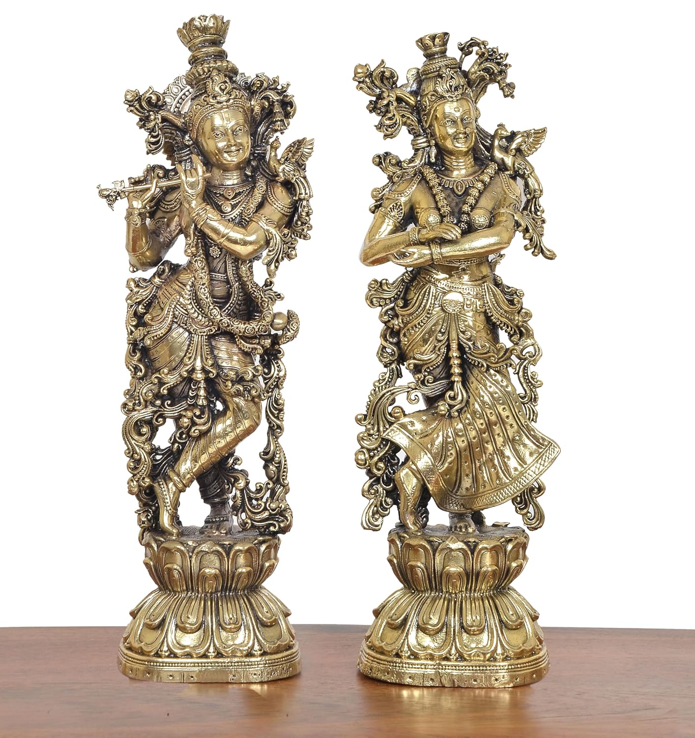 Bronze Radha Krishna Idol-ArtyCraftz.com