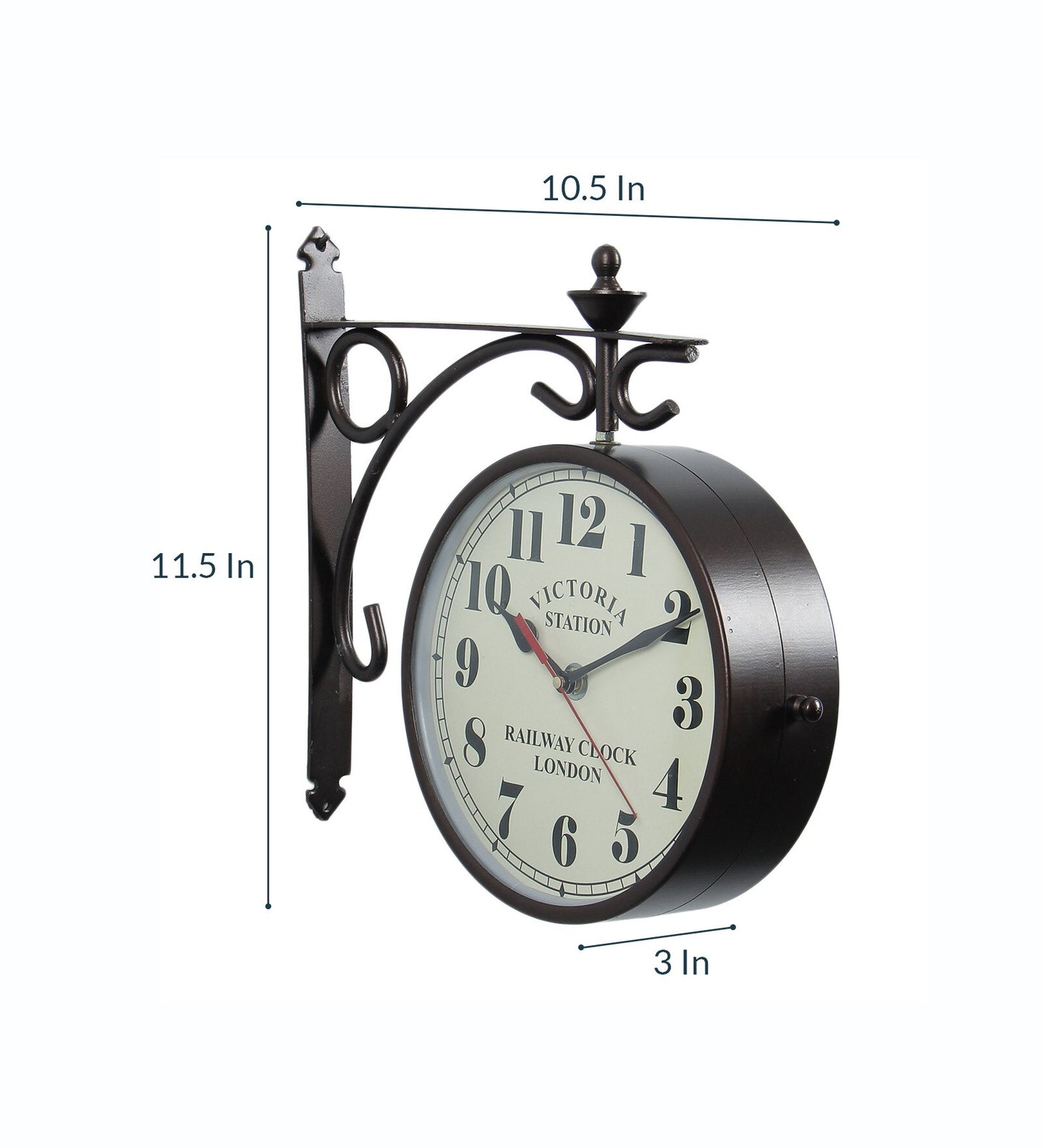 Brown Metal Expertise Platform Clock