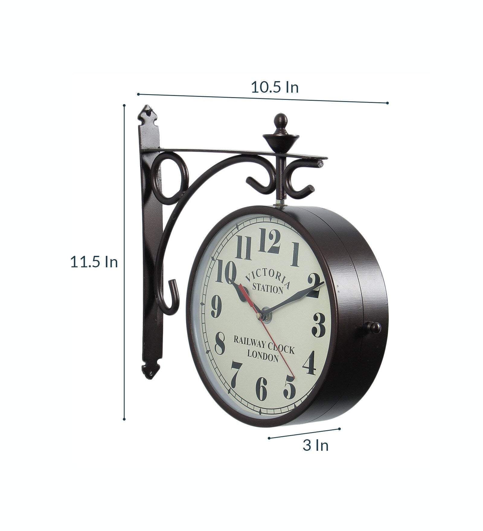 Brown Metal Expertise Platform Clock