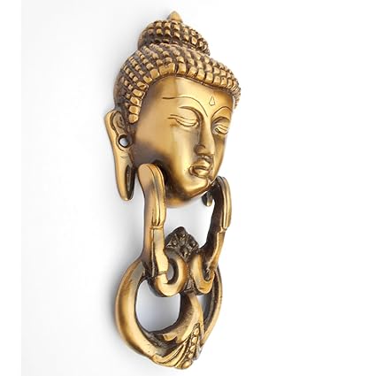 Buddha Door Knocker Made of Brass - ArtyCraftz.com