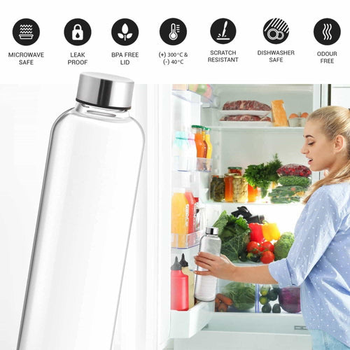 Clarion Borosilicate Glass Bottle-Water Bottle