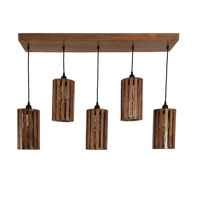 Casa Brown 5 Series Hanging Lamp-ArtyCraftz.com