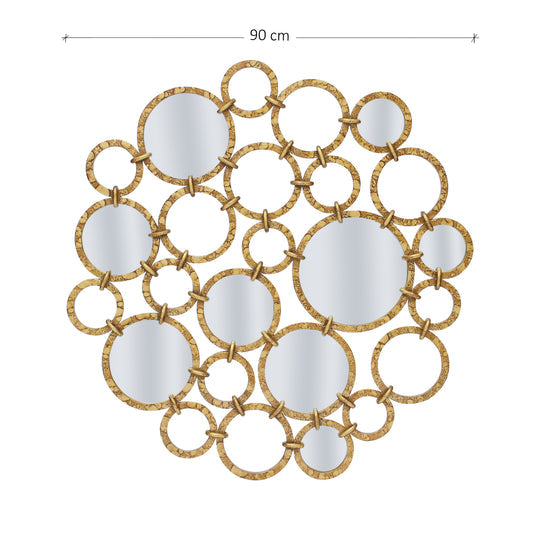 Chain of Circles Wall Mirror-ArtyCraftz.com