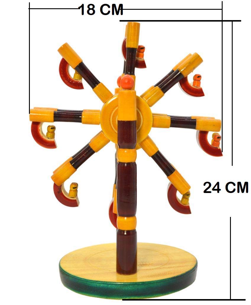 Channapatna Wooden Ferris Wheel Showpiece